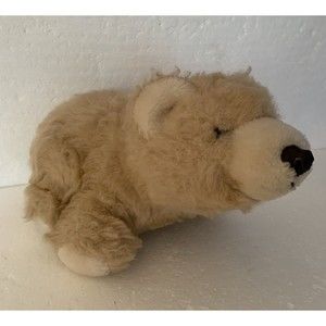 America Wego 1982 Beige Brown Bear Plush Stuffed Animal 12" L Vintage